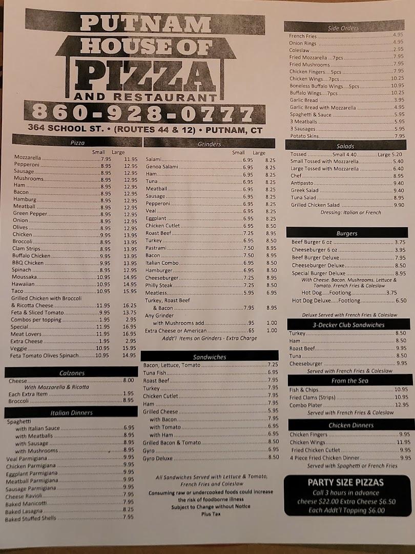 Putnam House of Pizza